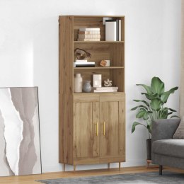 VidaXL Highboard Remeselný dub 69,5 x 34 x 180 cm Kompozitné drevo