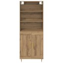 VidaXL Highboard Remeselný dub 69,5 x 34 x 180 cm Kompozitné drevo