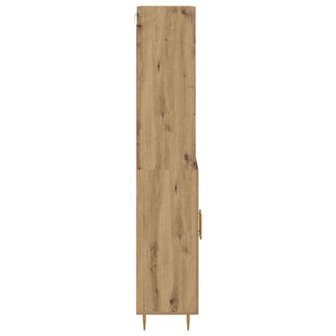 VidaXL Highboard Remeselný dub 69,5 x 34 x 180 cm Kompozitné drevo