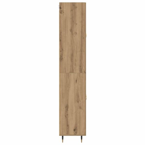 VidaXL Highboard Remeselný dub 69,5 x 34 x 180 cm Kompozitné drevo