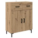 VidaXL Highboard Remeselný dub 69,5 x 34 x 180 cm Kompozitné drevo