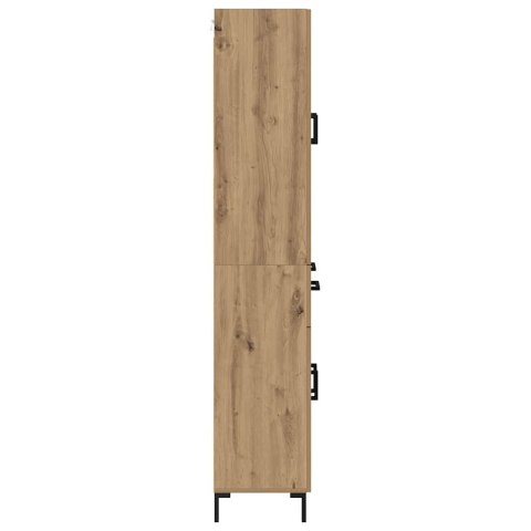 VidaXL Highboard Remeselný dub 69,5 x 34 x 180 cm Kompozitné drevo