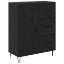 VidaXL Highboard so zásuvkou 2 pcs Čierny dub Kompozitné drevo