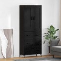 VidaXL Highboard so zásuvkou 2 pcs Čierny dub Kompozitné drevo