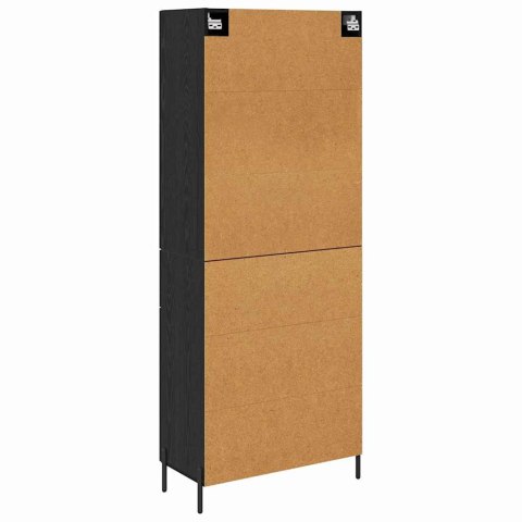 VidaXL Highboard so zásuvkou 2 pcs Čierny dub Kompozitné drevo