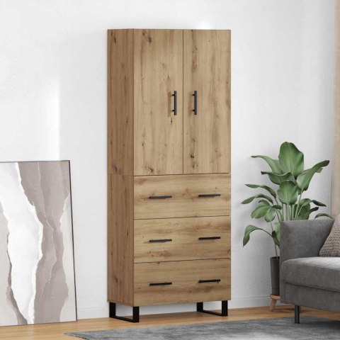 VidaXL Highboard so zásuvkou 2 pcs Remeselný dub 69,5 x 34 x 180 cm