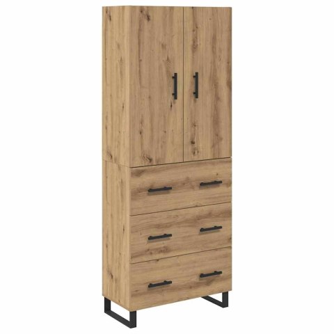 VidaXL Highboard so zásuvkou 2 pcs Remeselný dub 69,5 x 34 x 180 cm
