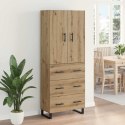 VidaXL Highboard so zásuvkou 2 pcs Remeselný dub 69,5 x 34 x 180 cm