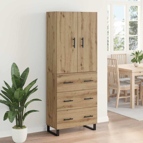 VidaXL Highboard so zásuvkou 2 pcs Remeselný dub 69,5 x 34 x 180 cm