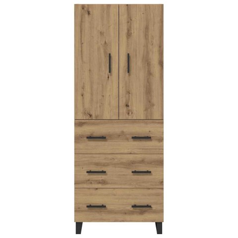 VidaXL Highboard so zásuvkou 2 pcs Remeselný dub 69,5 x 34 x 180 cm
