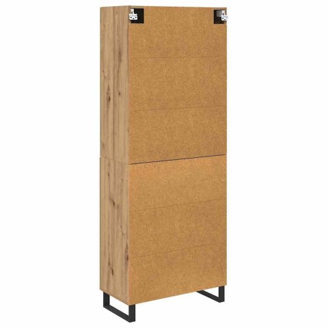 VidaXL Highboard so zásuvkou 2 pcs Remeselný dub 69,5 x 34 x 180 cm