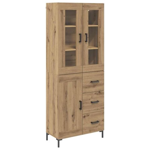 VidaXL Highboard so zásuvkou 2 pcs Remeselný dub Kompozitné drevo