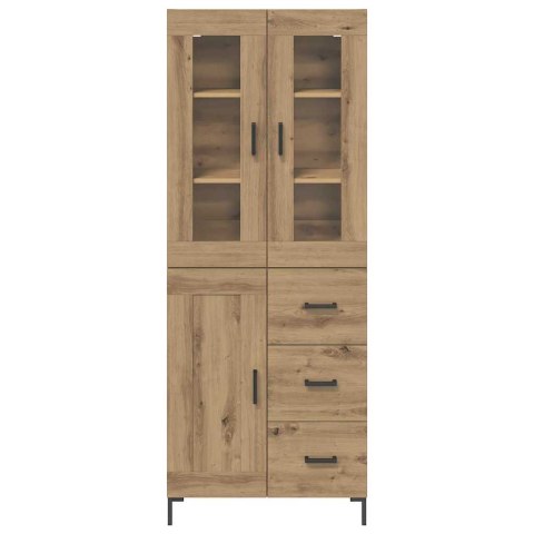 VidaXL Highboard so zásuvkou 2 pcs Remeselný dub Kompozitné drevo