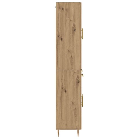 VidaXL Highboard so zásuvkou 2 pcs Remeselný dub Kompozitné drevo