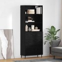 VidaXL Highboard so zásuvkou Čierny dub 69,5 x 34 x 180 cm