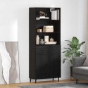 VidaXL Highboard so zásuvkou Čierny dub 69,5 x 34 x 180 cm