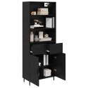 VidaXL Highboard so zásuvkou Čierny dub 69,5 x 34 x 180 cm