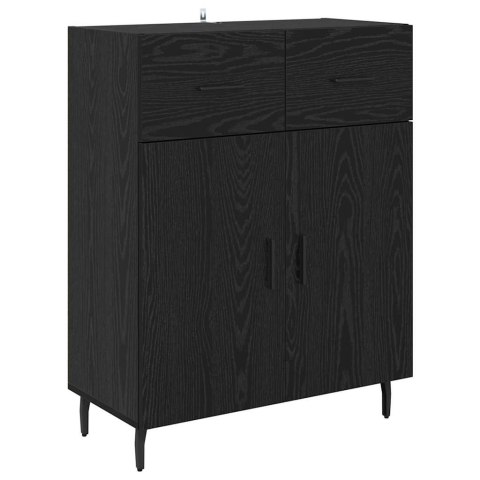 VidaXL Highboard so zásuvkou Čierny dub 69,5 x 34 x 180 cm
