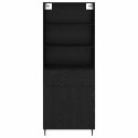 VidaXL Highboard so zásuvkou Čierny dub 69,5 x 34 x 180 cm