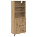 VidaXL Highboard so zásuvkou Remeselný dub 69,5 x 34 x 180 cm