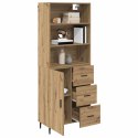 VidaXL Highboard so zásuvkou Remeselný dub 69,5 x 34 x 180 cm