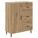 VidaXL Highboard so zásuvkou Remeselný dub 69,5 x 34 x 180 cm