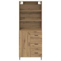 VidaXL Highboard so zásuvkou Remeselný dub 69,5 x 34 x 180 cm