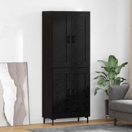 VidaXL Highboard 2 pcs Čierny dub Kompozitné drevo