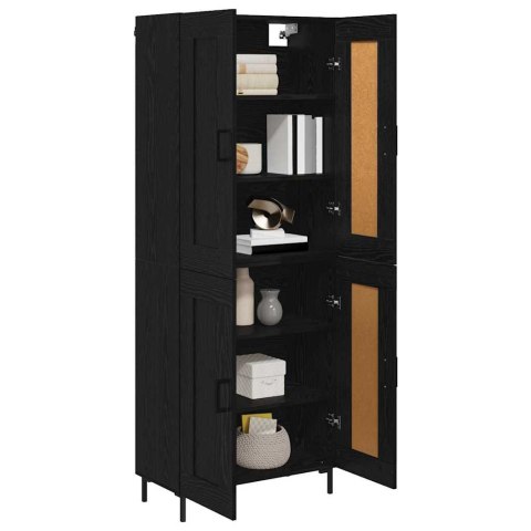 VidaXL Highboard 2 pcs Čierny dub Kompozitné drevo