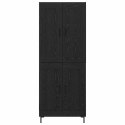 VidaXL Highboard 2 pcs Čierny dub Kompozitné drevo