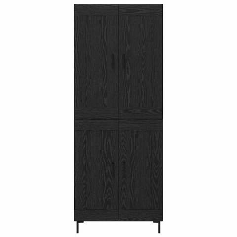 VidaXL Highboard 2 pcs Čierny dub Kompozitné drevo
