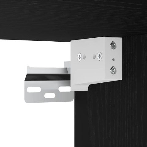 VidaXL Highboard Čierny dub 34,5 x 34 x 180 cm Kompozitné drevo