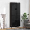 VidaXL Highboard Čierny dub 69,5 x 34 x 180 cm Kompozitné drevo
