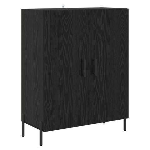 VidaXL Highboard Čierny dub 69,5 x 34 x 180 cm Kompozitné drevo