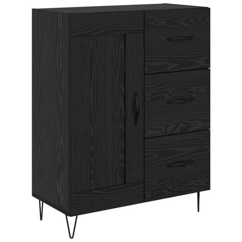 VidaXL Highboard Čierny dub 69,5 x 34 x 180 cm Kompozitné drevo