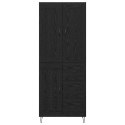 VidaXL Highboard Čierny dub 69,5 x 34 x 180 cm Kompozitné drevo