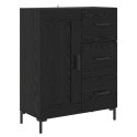 VidaXL Highboard Čierny dub 69,5 x 34 x 180 cm Kompozitné drevo