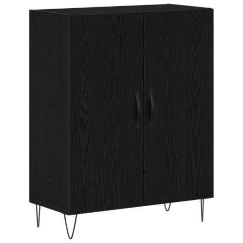 VidaXL Highboard Čierny dub 69,5 x 34 x 180 cm Kompozitné drevo