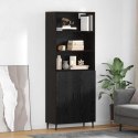 VidaXL Highboard Čierny dub 69,5 x 34 x 180 cm