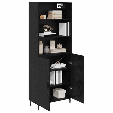 VidaXL Highboard Čierny dub 69,5 x 34 x 180 cm