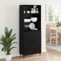 VidaXL Highboard Čierny dub 69,5 x 34 x 180 cm