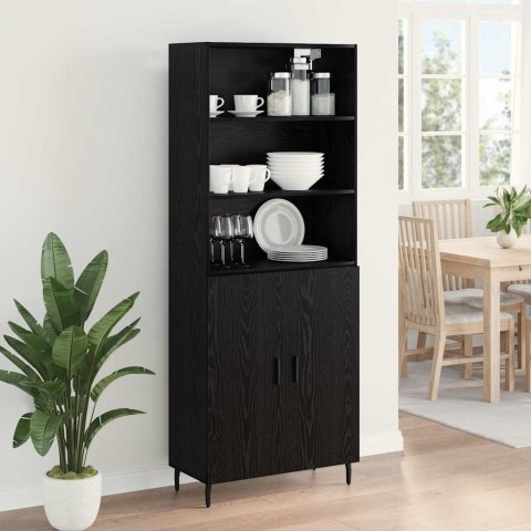 VidaXL Highboard Čierny dub 69,5 x 34 x 180 cm
