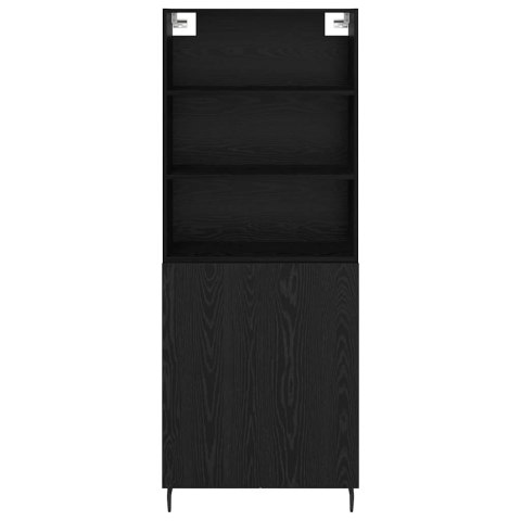 VidaXL Highboard Čierny dub 69,5 x 34 x 180 cm