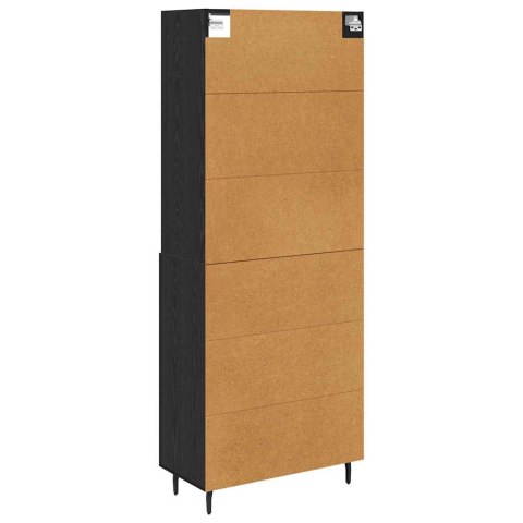 VidaXL Highboard Čierny dub 69,5 x 34 x 180 cm