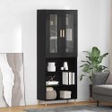 VidaXL Highboard Čierny dub 69,5 x 34 x 180 cm