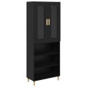 VidaXL Highboard Čierny dub 69,5 x 34 x 180 cm