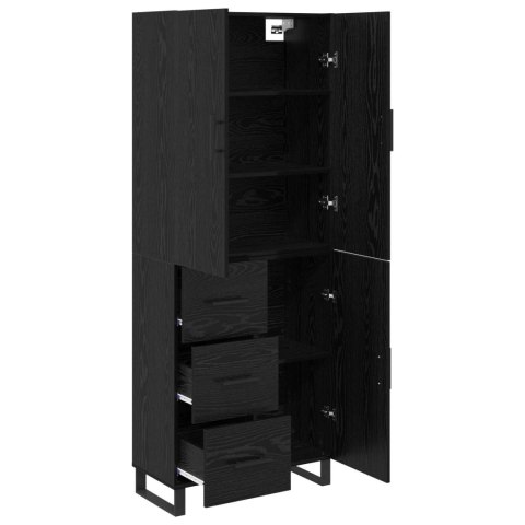 VidaXL Highboard so zásuvkou 2 pcs Čierny dub 69,5 x 34 x 180 cm