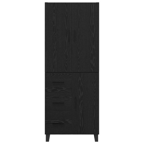 VidaXL Highboard so zásuvkou 2 pcs Čierny dub 69,5 x 34 x 180 cm