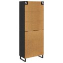 VidaXL Highboard so zásuvkou 2 pcs Čierny dub 69,5 x 34 x 180 cm