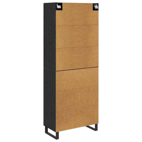 VidaXL Highboard so zásuvkou 2 pcs Čierny dub 69,5 x 34 x 180 cm